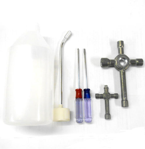 Mini RC Nitro Glow Starter Kit Tool 500ml Bottle Wrench