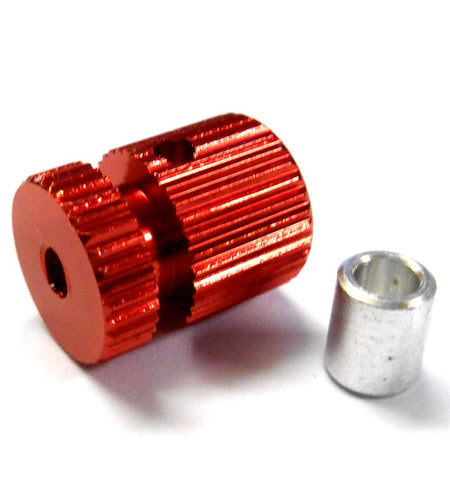 RC Receiver Alloy Antenna Pipe Column Stand Mount Red x 1