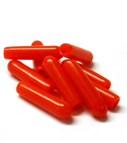 Rubber Receiver Reciver Antenna Aerial Pipe Tube Caps Hat x 10 Red