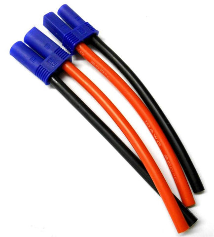 EC5BMF10-10 RC Male Female EC5 Plug Battery Connector Wire 10AWG 10cm Long