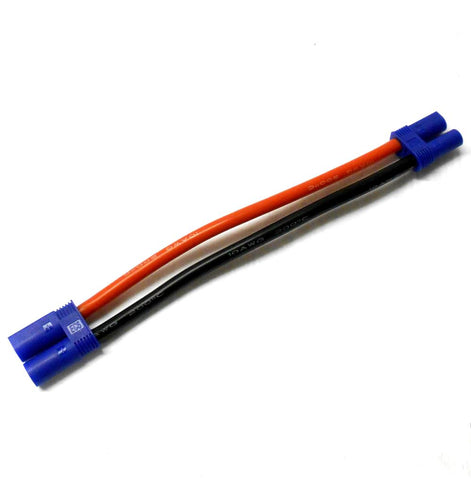 EC5M-EC5F-10-15 RC Male to Female EC5 Plug Battery Connector Wire 10AWG 15cm Extension