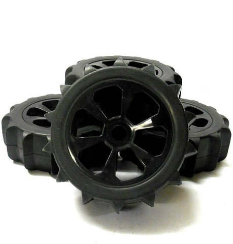 HS281043B 1/8 Scale Sand Snow Buggy RC 6 Spoke Wheels and Tyres Black x 4