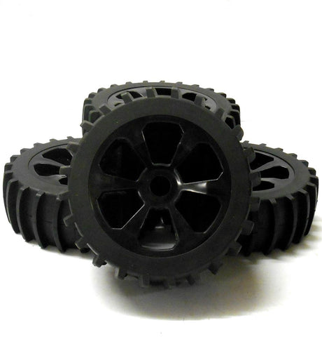 HS281064B 1/8 Scale Sand Snow Buggy RC 6 Spoke Wheels and Tyres Black x 4 V2
