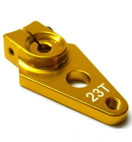 HS451051 1/10 Steering Alloy Servo Horn Arm 23 Teeth Tooth 23T Single Gold 30mm