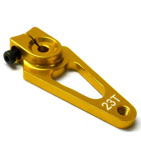 HS451052 1/10 Steering Alloy Servo Horn Arm 23 Teeth Tooth 23T Single Gold 40mm