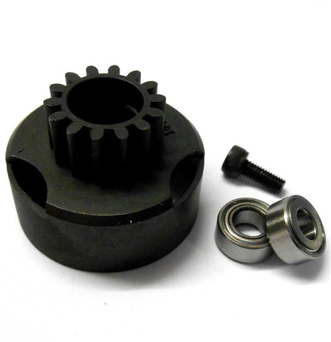 HS521014 1/10 RC Nitro Engine Vent Clutch Bell Housing 14T 14 Teeth + Bearings