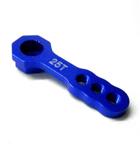 HY00385NB 1/10 Steering Alloy Servo Horn Arm 25 Teeth Tooth 25T Navy Blue 32mm