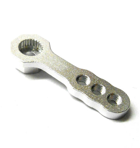 HY00385S 1/10 Steering Alloy Servo Horn Arm 25 Teeth Tooth 25T Silver 32mm