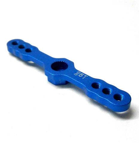HY00386LB 1/10 Throttle Alloy Servo Horn Arm 25 Teeth Tooth 25T Light Blue 54mm