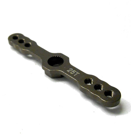 HY00386T 1/10 Throttle Alloy Servo Horn Arm 25 Teeth Tooth 25T Grey 54mm