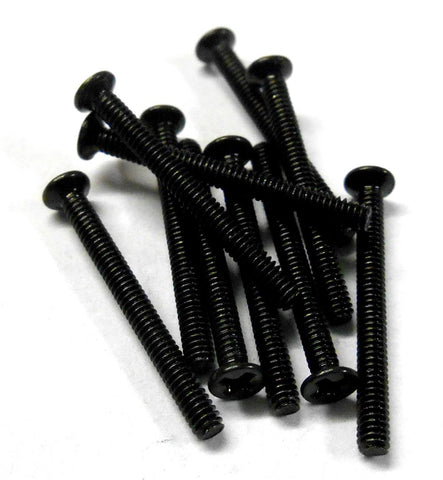 KM220 M2 x 20mm 2 x 20 Black Cross Flat Head Countersunk Screw 10 Metric Thread