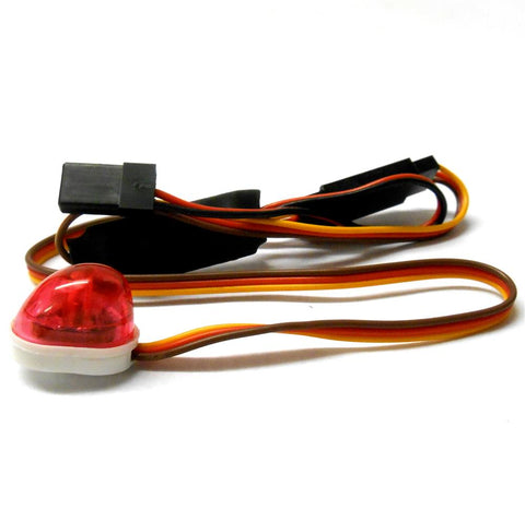 L-006 1/10 Scale Body Shell Direct Roof Mount RC Police Light Alarm Red