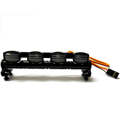 L-045W 1/10 Monster Truck Body Shell Roof Mount Light Set White 4 LEDs Black