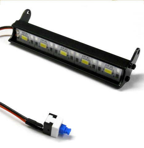 L-051-5 1/10 Truck Body Shell Roof Mount Light Super Bright 5 Square LEDs White