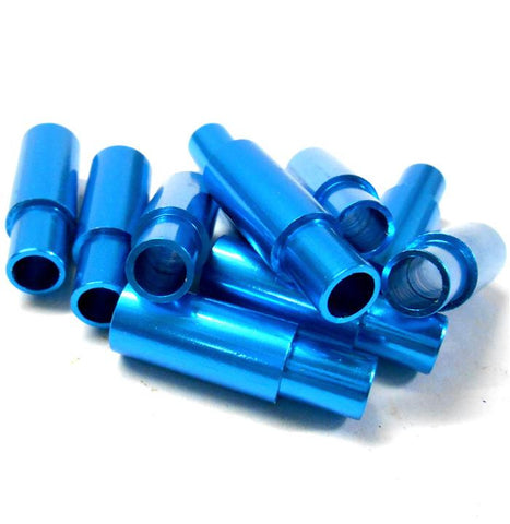 L11113 1/8 Scale RC Steering Servo Saver Post Column Light Blue x 10 10mm Alloy