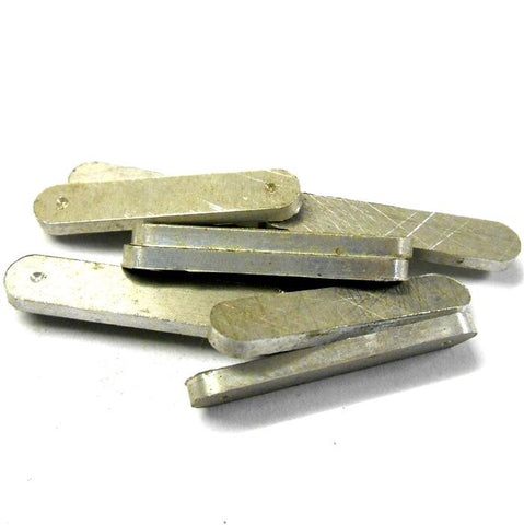 L11140 1/10 Scale Front Suspension Arm Block x 10 Silver Metal 10pcs