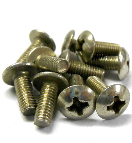 L11194 M3 x 7mm 3 x 7 Silver Cross Button Head Screw x 10