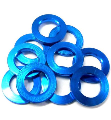 L11255 RC Alloy Blue Washer x 10 10mm x 6mm x 1mm 10x6x1 10pcs