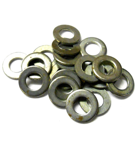 L11329 8mm x 4mm x 0.7mm Steel Silver Washer x 20 8x4x0.7