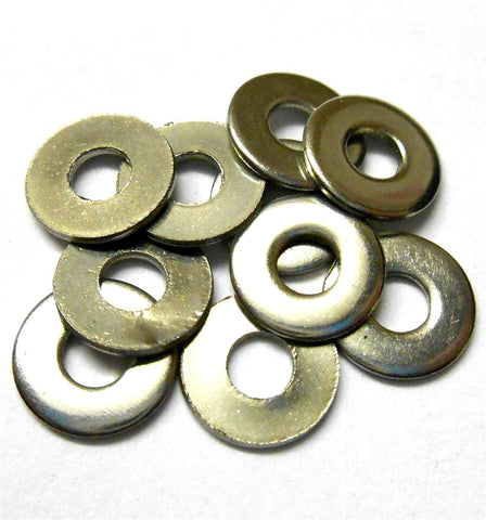 L11344 8mm x 3mm x 0.6mm Steel Silver Washer x 10 8x3x0.6