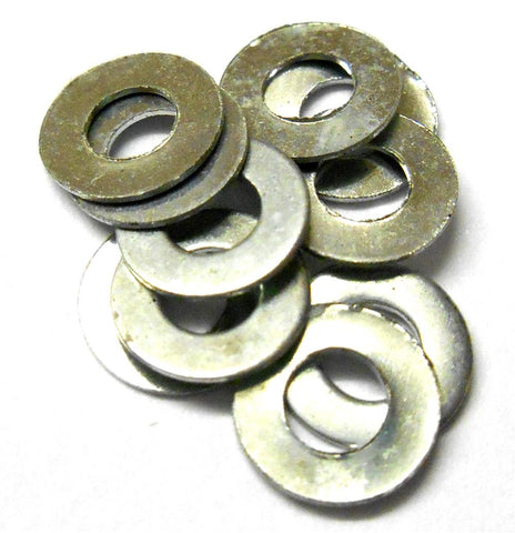 L11353 7mm x 3mm x 0.5mm Steel Silver Washer x 10 7x3x0.5