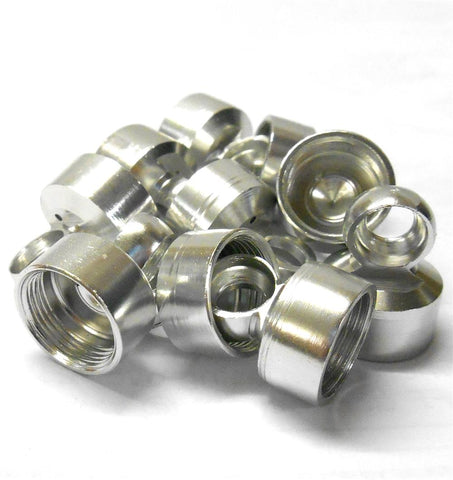 L11423 1/10 Scale Shock Absober Damper Top Cap Seal Holder x 10 Silver 14mm 11mm