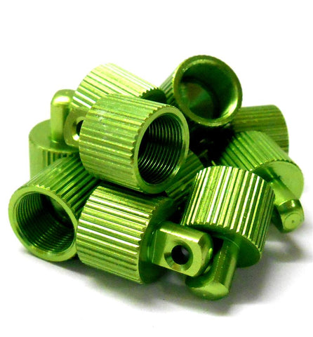 L11432 Alloy Light Green Fuel Stop End Cap x 10 10mm 8mm 14mm 10x8x14 ODxIDxL