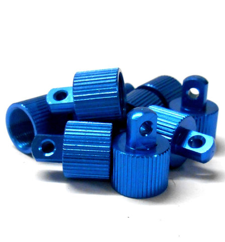 L11433 Alloy Navy Blue Fuel Stop End Cap x 10 10mm 8mm 14mm 10x8x14 ODxIDxL