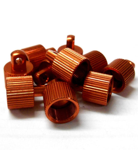 L11436 Alloy Orange Fuel Stop End Cap x 10 10mm 8mm 14mm 10x8x14 ODxIDxL