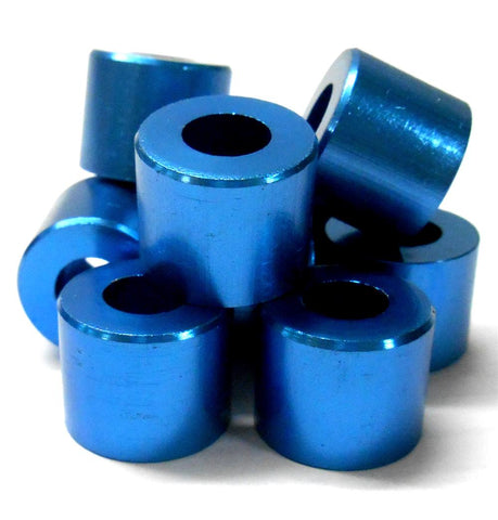 L11446 Alloy Blue Fuel Stop Blocker Reducer x 10 16mm 8mm 13mm 16x8x13 Washer