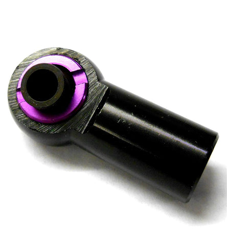L11481 M8 8mm Connector RC Alloy Track Rod End Right Thread Black Metric x 1