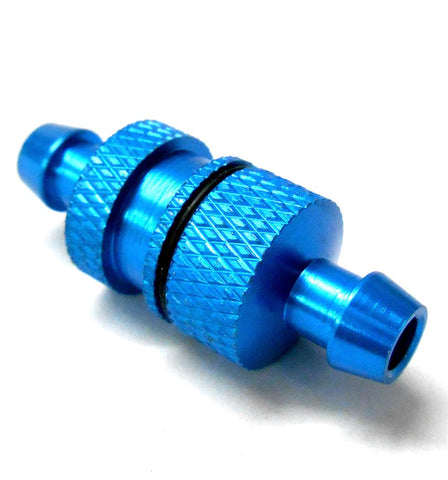L11511 1/5 Scale RC Nitro Engine Small Inline Alloy Oil Fuel Filter Light Blue