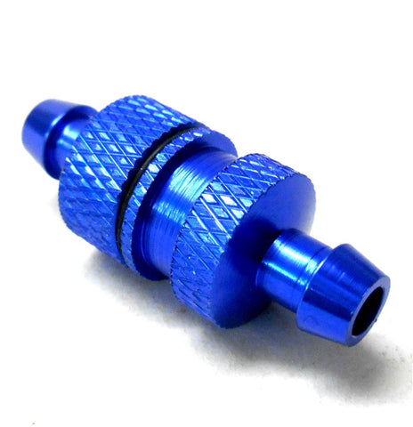 L11514 1/5 Scale RC Nitro Engine Small Inline Alloy Oil Fuel Filter Navy Blue