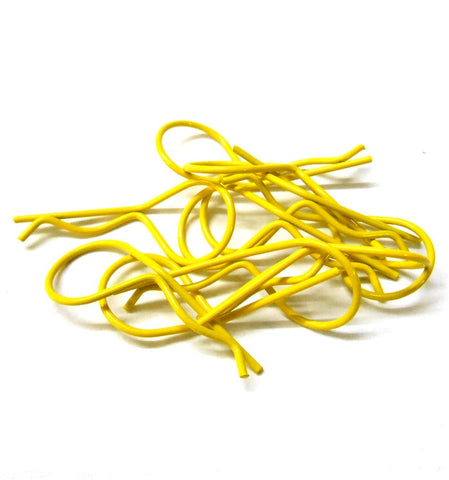 L11601M Yellow Medium 30mm Long Body Cover Post R Clips Pin Shell 1/10 1/8