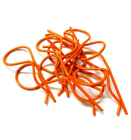 L11602M Orange Medium 30mm Long Body Cover Post R Clips Pin Shell 1/10 1/8