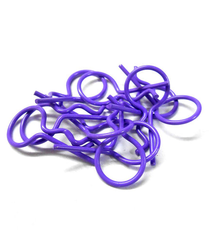 L11603S Purple Small 25mm Long Body Cover Post R Clips Pins Shell 1/10 1/16
