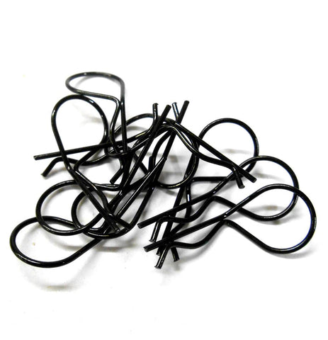 L11605M Black Medium 30mm Long Body Cover Post R Clips Pin Shell 1/10 1/8