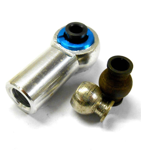 L271B M8 8mm Connector RC Alloy Track Rod End Right Thread Silver Metric RC