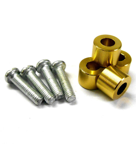 L301SY 1/10 Scale Alloy Shock Damper Screws Reducer Liner Yellow 8mm