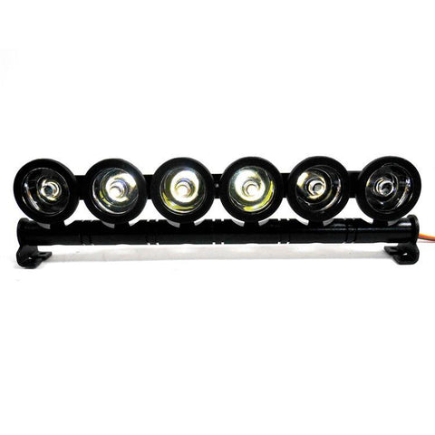 LY522W 1.10 Monster Truck Body Shell Roof Rack Bar Mount Light Set White 6 LEDs