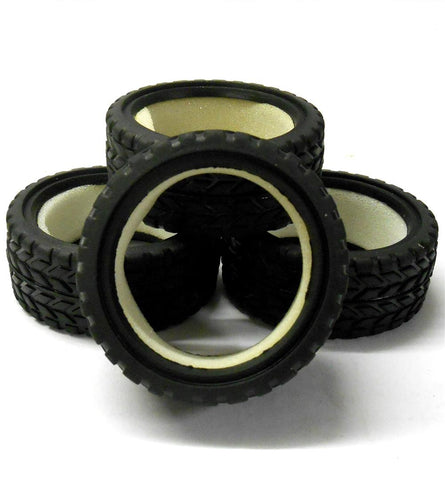 LY8009 1/10 Scale RC On Road Car Rubber Tread Tyres Tire Soft x 4
