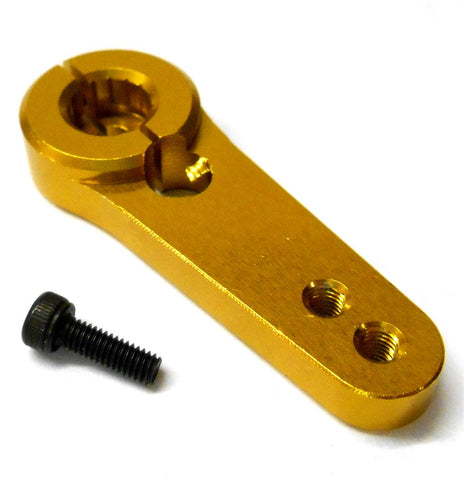 N10069 1/5 Scale RC Steering Servo Horn Arm 15 Teeth Tooth 15T Yellow x 1