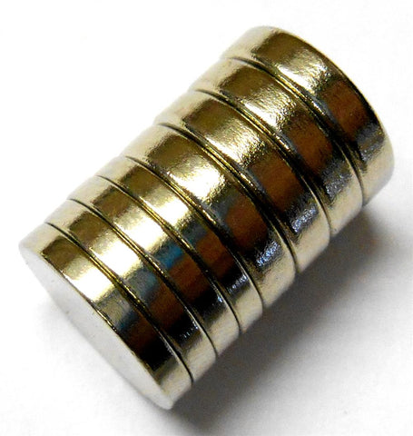 N10080M 1/10 Scale Magnetic Magnet Circle Alloy Silver Post Replacements 12.38mm