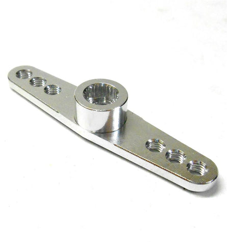 N10087 1/10 1/8 RC Throttle Servo Horn Arm 25 Teeth Tooth 25T Silver Double