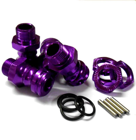 N10157 1/8 M17 17mm Wheel Hex Hub Extension Adapter Alloy Purple 4 23mm 12mm Nut