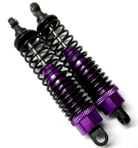 N106004P 1/10 Scale Buggy Shock Absorber Damper Alloy HSP 90mm Long Purple x 2