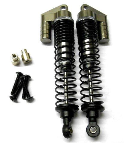 S108004T 1/10 Scale RC Alloy Adjustable Shock Absorber Damper x 2 Titanium 100mm