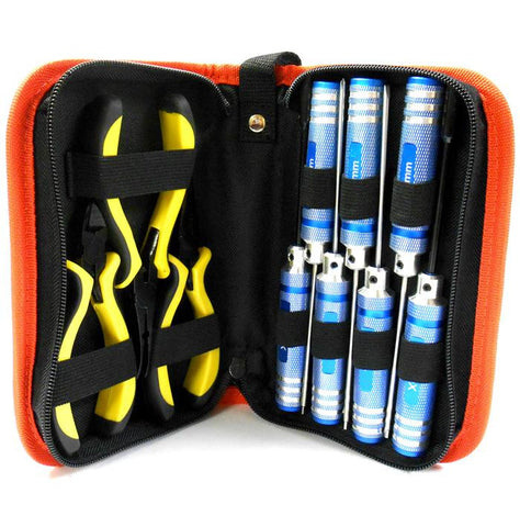 T10002 RC Ball Link Pliers 4mm 5mm Socket Drivers + Hex Key 1.5mm 2mm 2.5mm