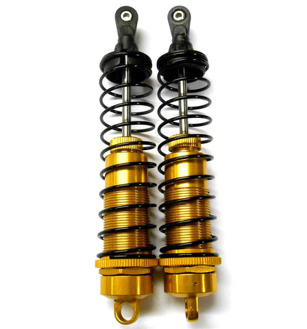 T81002GD 1/8 Scale RC Front Shock Absorber Damper x 2 140mm Long Hi Speed Gold