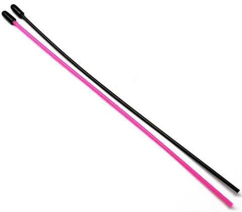 TA001 Plastic Antenna Pipe Tube Receiver Arial Aerial w/ cap x 2 Pink Black